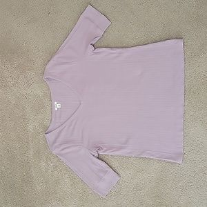 Light Purple Ribbed T-Shirt Ana XXL